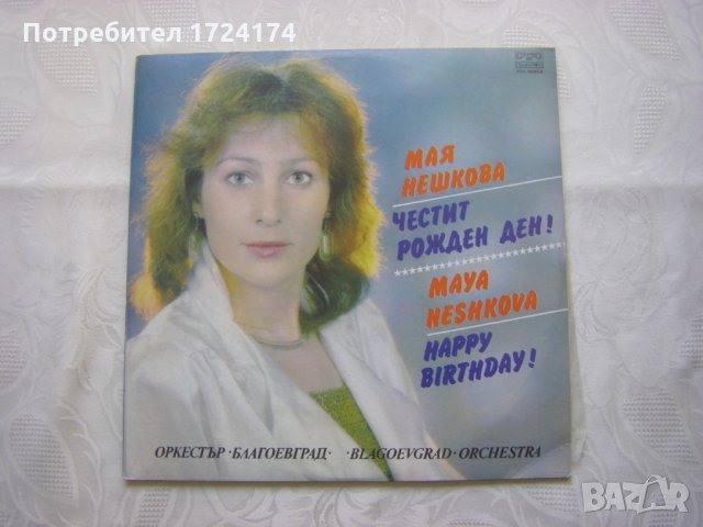 ВТА 12295/96 - Мая Нешкова - Честит Рожден ден, снимка 1 - Грамофонни плочи - 31514755