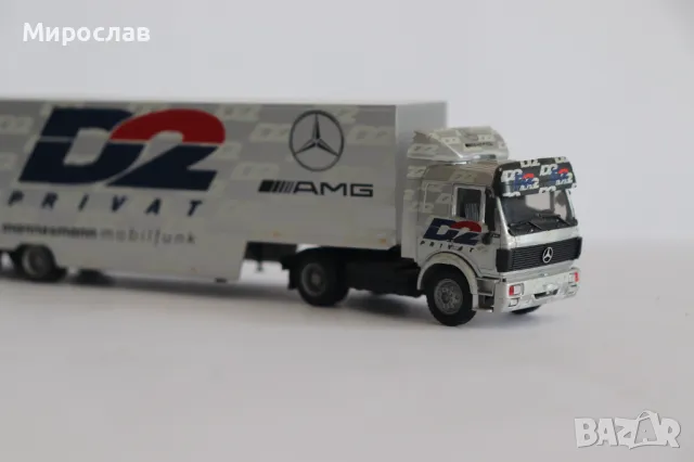 HERPA 1:87 H0 MERCEDES BENZ КАМИОН TIR AMG МОДЕЛ, снимка 5 - Колекции - 49391703