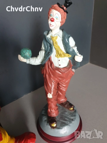 GILDE статуетки резин 29см-2кг/2бр колекционерска немска фигура на клоун, снимка 7 - Статуетки - 48319627