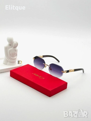 слънчеви очила cartier с ув защита,кутия , калъф и кърпичка на марката , снимка 6 - Слънчеви и диоптрични очила - 54214803
