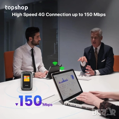 Чисто нов Безжичен рутер Tenda 4G185, 4G/3G, Преносим, 150 Mbps, OLED дисплей, Батерия 2100mAh, снимка 5 - Рутери - 51572617