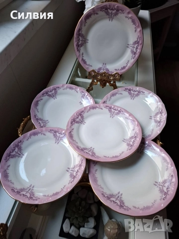 IZIDA Комплект 6бр Чинии, снимка 2 - Антикварни и старинни предмети - 52861043