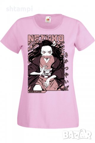 Дамска тениска Demon Slayer Nezuko Kamado 01,Анимация,игра,Празник,Повод., снимка 10 - Тениски - 38058171