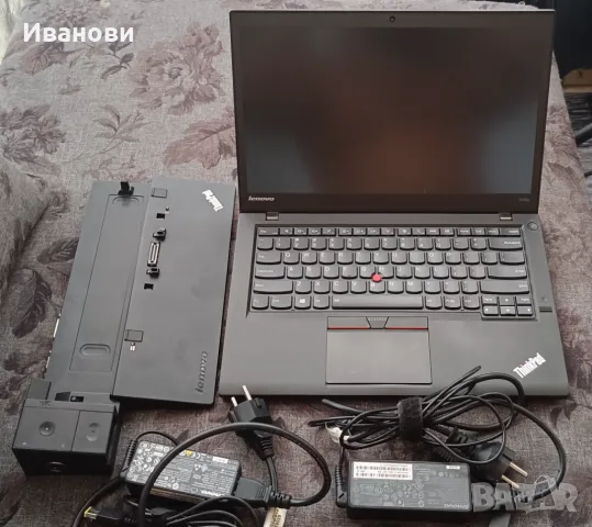 Lenovo T450s i7-5600U 12 GB 256GB 14" Windows 10 Pro OEM, снимка 1 - Лаптопи за работа - 47397481