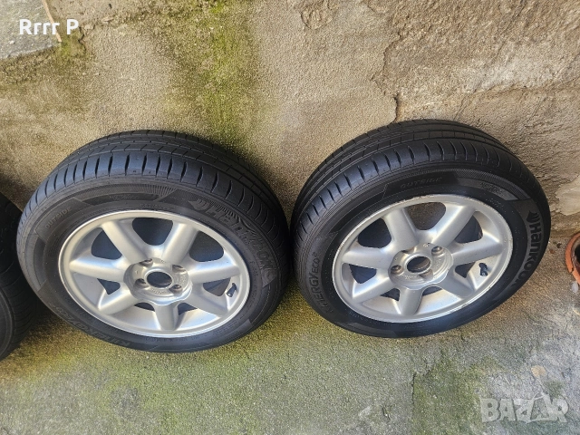 Лети джанти 14 цола за VW Golf 2/3/Vento Polo Passat Caddy 4x100 с летни гуми Hankook , снимка 6 - Гуми и джанти - 54136549