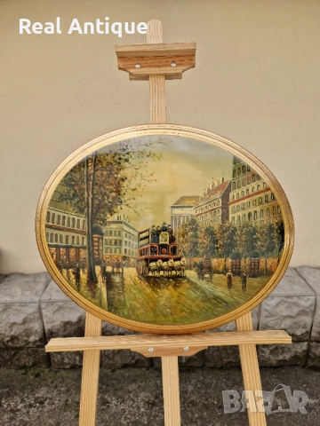 Превъзходна майсторска картина масло върху дървена основа 