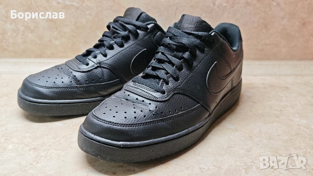 Nike Court Vision Low Black 44.5 оригинални маратонки, снимка 7 - Маратонки - 54183118