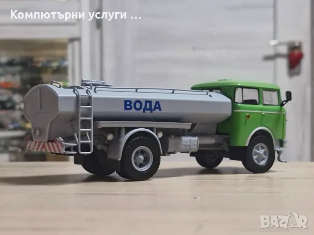 Skoda LIAZ Мадара 706 RT цистерна за вода 1970 - мащаб 1:43 на DeAgostini моделът е нов в блистер, снимка 5 - Колекции - 55938167