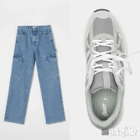Комплект дънки на Sinsay и маратонки на Pull and Bear