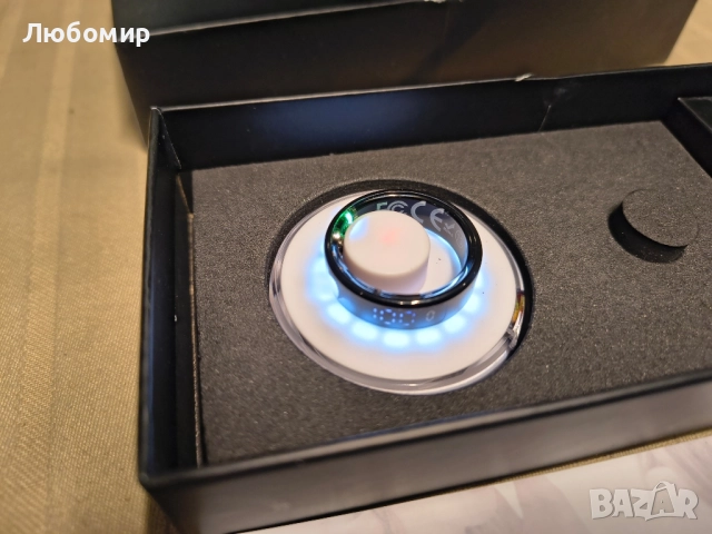 Смарт пръстен с интелигентен дисплей, проследяване на активността, безжично зареждане 13 , снимка 8 - Смарт гривни - 52462999