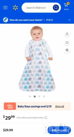 Детски спален чувал Halo SleepSack 6-12 месеца , снимка 2 - Спални чували за бебета и деца - 49578885