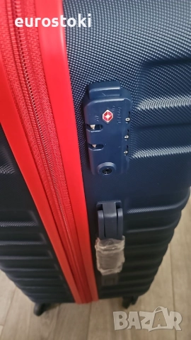 Комплект Coolife, 3 части, багажен куфар с твърда страна и TSA заключване с въртящи се колелца, снимка 10 - Куфари - 51488466