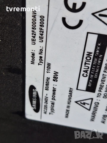 Захранване - BN44-00609A for,Samsung UE42F5000AW for 42inc CY-HF420BGAV1H, снимка 6 - Части и Платки - 50486590