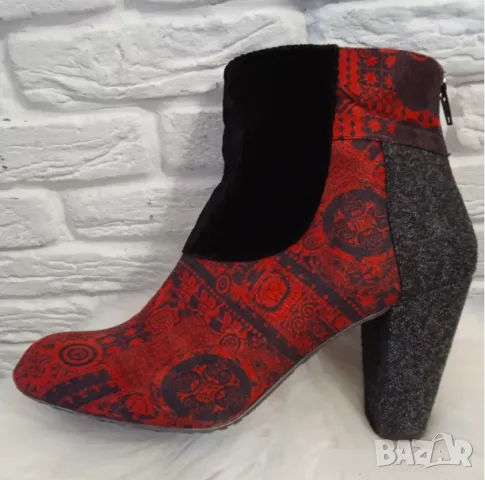  Desigual Corrasco номер 41   боти / обувки на ток от плат и кадифв 