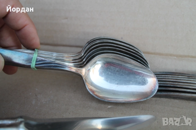 Посребрени вилици и лъжици , снимка 4 - Други ценни предмети - 52616748