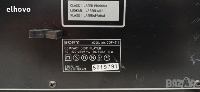 CD player SONY CDP-411, снимка 9 - MP3 и MP4 плеъри - 30438453