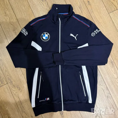 Мъжко горнище Puma x BMW | S размер, снимка 2 - Спортни дрехи, екипи - 56204508