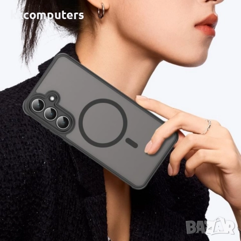 Samsung Galaxy S25 FE PC + TPU/ MagSafe Удароустойчив Калъф и Протектор, снимка 5 - Калъфи, кейсове - 51832353