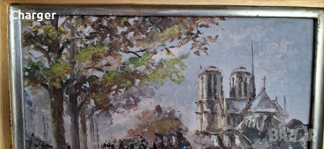 Стара картина, подписана!, снимка 4 - Картини - 53225207