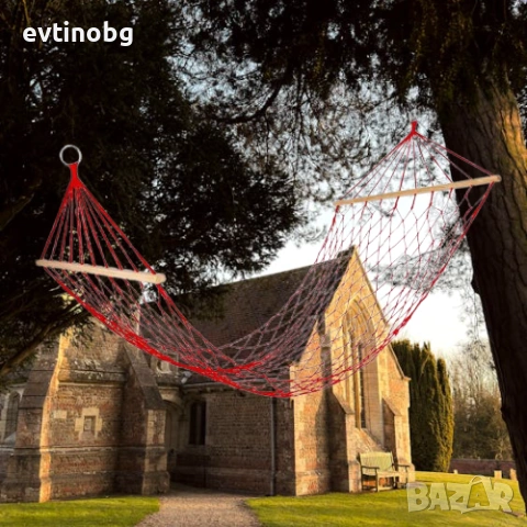 Мрежест Хамак Muhler за Градина и Тераса – Пълен Релакс на открито, снимка 6 - Градински мебели, декорация  - 53908978