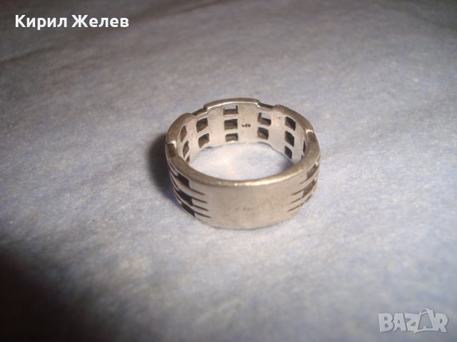 АЖУРЕН ДИЗАЙНЕРСКИ АРТ МОДЕЛ СРЕБЪРЕН МОДЕН ПРЪСТЕН СРЕБРО 925 МАЙСТОРСКА РЪЧНА ИЗРАБОТКА 32441, снимка 16 - Пръстени - 38329965