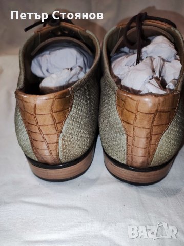 Стилни и италиански обувки от естествен велур Roberto Renzo №43, снимка 8 - Официални обувки - 35508465