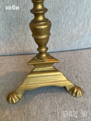 стар бронзов свещник, снимка 4 - Антикварни и старинни предмети - 54100606