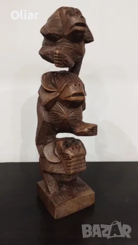 Чудесна статуетка на трите мъдри маймуни., снимка 4 - Декорация за дома - 50293249