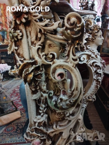 Италианска конзола с огледало., снимка 4 - Други - 54125215