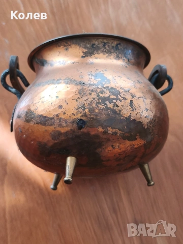 Стар меден съд, снимка 5 - Антикварни и старинни предмети - 54337911