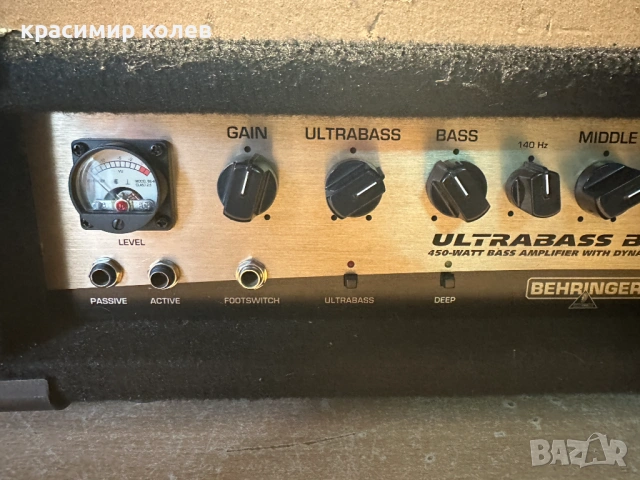 бас усилвател "Behringer ULTRABASS BX4500H", снимка 2 - Ресийвъри, усилватели, смесителни пултове - 53302991