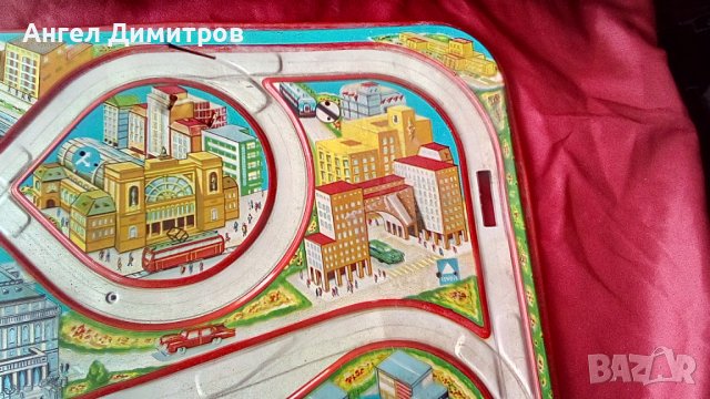 Соц метална писта с кутия, снимка 7 - Колекции - 36696285