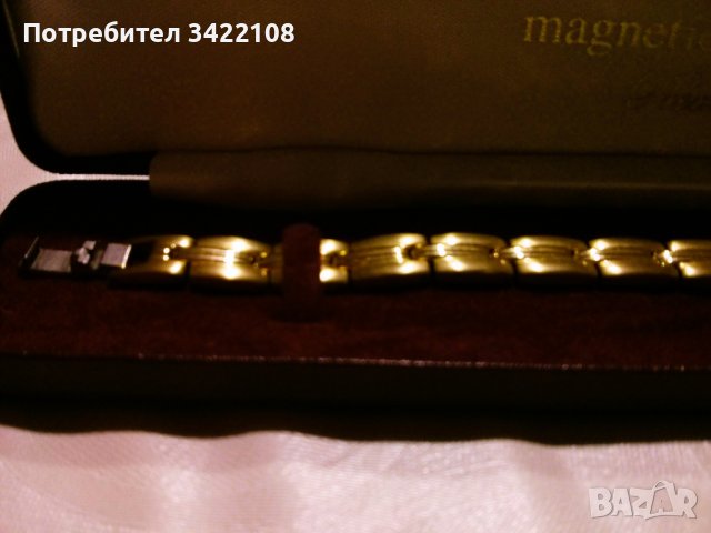 Елегантна дамска магнитна гривна, 18 см, 15 неодимови магнита, снимка 3 - Гривни - 42834909
