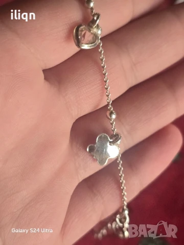 Сребърна гривна. 19см. Цена 24,99лв. За Севлиево безплатна доставка., снимка 5 - Колиета, медальони, синджири - 50936617