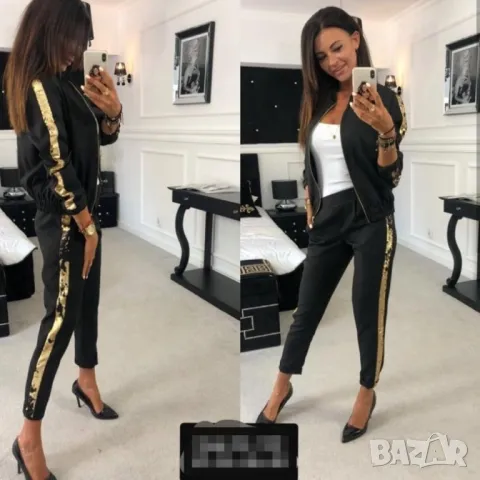 Намалям на 35 лв! Дамски спортно елегантен комплект Ивет р-р 42/46, снимка 2 - Спортни екипи - 47288040