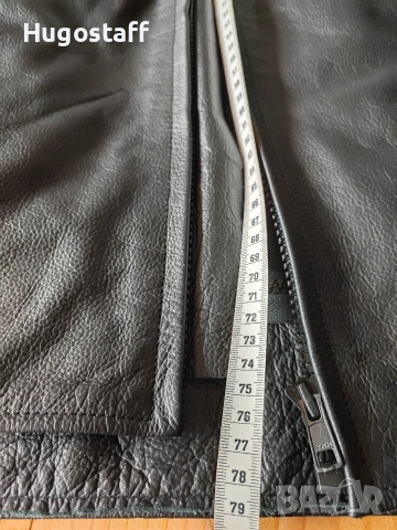 Ново Кожено яке Motomall черно телешки бокс мотор моторджийско Хл/2Хл, снимка 10 - Якета - 53334000