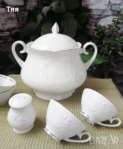 БГ порцелан бяла шипка , снимка 2 - Сервизи - 52887478