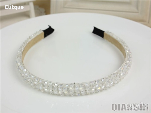 Модерна диадема за глава с камъни, различни цветове , снимка 7 - Аксесоари за коса - 52798022