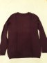 Тъмно лилава фино плетиво блуза по врата с дълъг ръкав, много приятна и мека материя, снимка 6