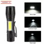 Мощен LED фенер 2в1 с акумулаторна батерия 9 см / 1295, снимка 3