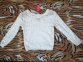 Ново! Бяла блуза с красива бродерия и камъни, снимка 3