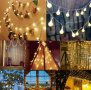 10м 80бр. LED сфери - на батерии - декорация - осветление лента, снимка 6
