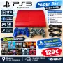 Хакнат PlayStation 3 Super Slim 1TB / 50 Игри / 2 Джойстика / Обслужен , снимка 1