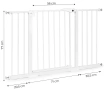 Предпазна преграда за деца и животни, Размери 74-132 см Регулируема ширина, Височина 77 см, снимка 12