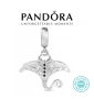 	Нови! Талисман Пандора сребро проба 925 Pandora Manta Ray Dangle. Колекция Amélie, снимка 1 - Гривни - 44623972