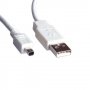 Кабел USB 2.0 Type A към Mini 4pin Digital One SP01178 Бял 1.8м, USB Type A to Mini 4pin M/M