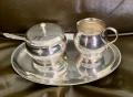 #2001# Сервиращ комплект. Посребряване. Винтидж., снимка 1