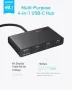 Нов USB-C Хъб Anker, 4 порта, 10Gbps, 100W PD за MacBook, iPad, Dell, снимка 2