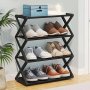 Компактна етажерка за обувки на 4 нива , Органайзер за обувки Shoe Rack, снимка 2