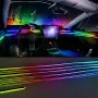 Комплект автомобилно интериорно RGB осветление с приложение, снимка 2